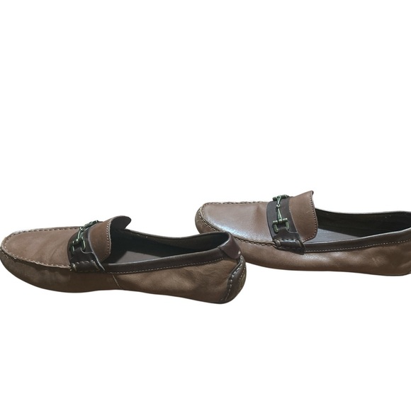 Cole Haan Somerset Link Bit Loafers Mens 11 Brown Leather Driving Shoes Horsebit main image 4